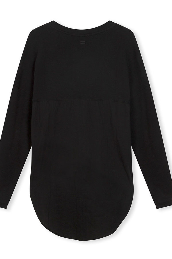 20-817-2204 10Days Sweatshirt voile back sweater schwarz